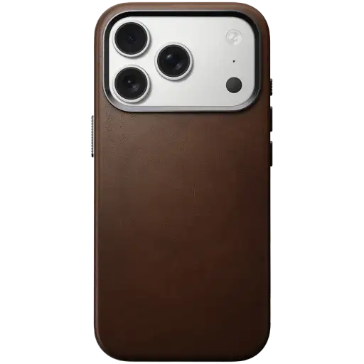 NOMAD Чохол Traditional Leather Case with MagSafe Коричневий для iPhone 17 Pro
