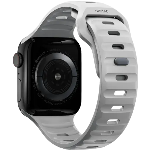 Band NOMAD SPORT STRAP for Apple Watch, 42/44/45 mm, Lunar Gray