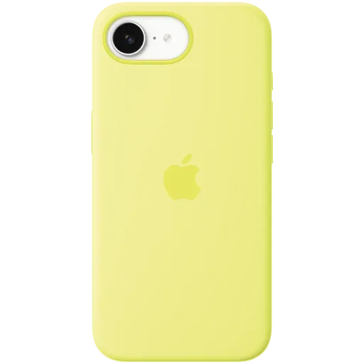 Apple Case Silicone Case  Neon Yellow for iPhone 16e