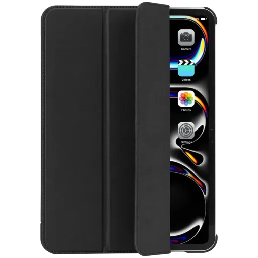 Чехол DECODED Smart Folio из текстурированного силикона для iPad Pro 11 (M4/M5), Угольно-чёрный