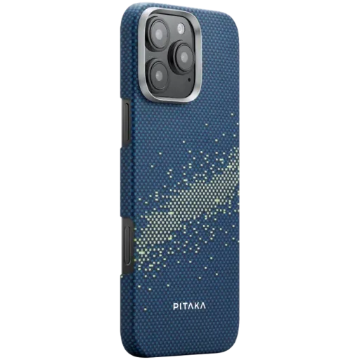 Husă PITAKA StarPeak Luminous pentru iPhone 16 Pro, Milky Way Galaxy