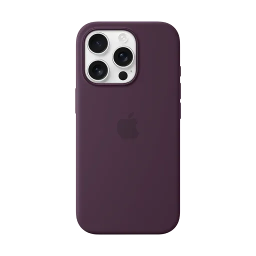 Чехол Apple из силикона с MagSafe для iPhone 16 Pro, Слива