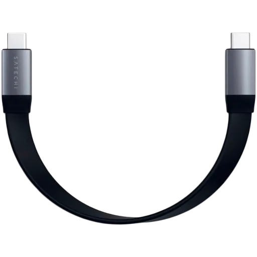 SATECHI USB-C Cable, Black, 0.228m