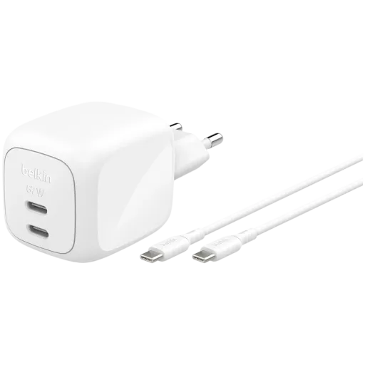 BELKIN Адаптер питания 2*USB-C, 67 Вт