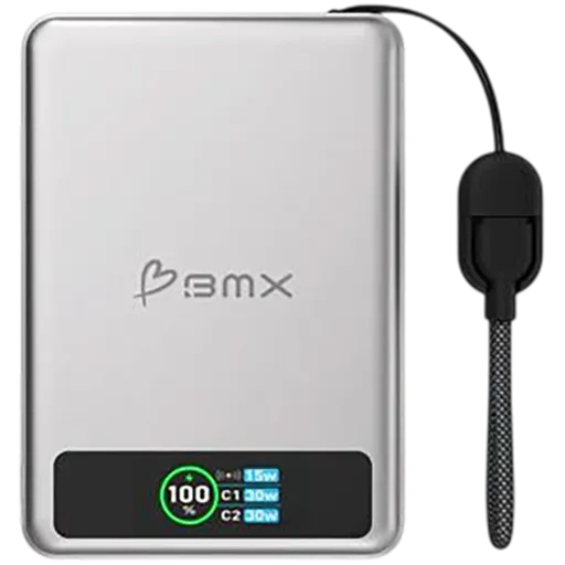 BMX SolidSafe 10K Power Bank, Silver