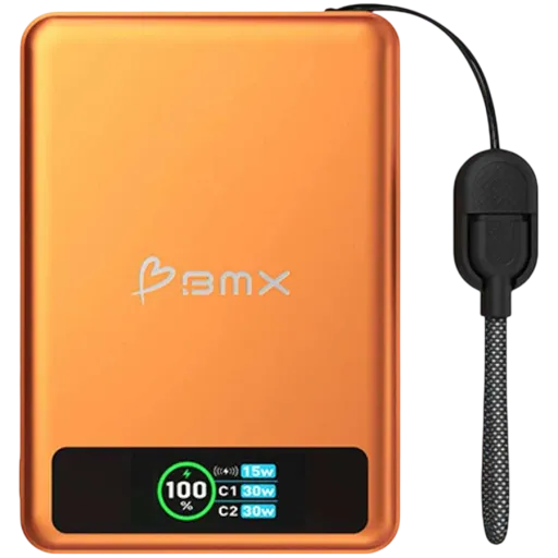 BMX SolidSafe 10K Power Bank, Orange