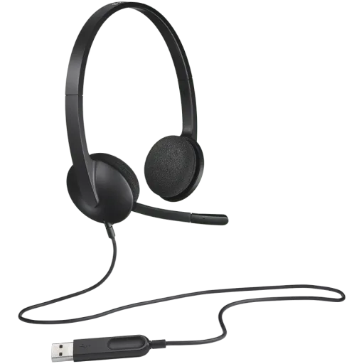 LOGITECH H340 Headset, Black