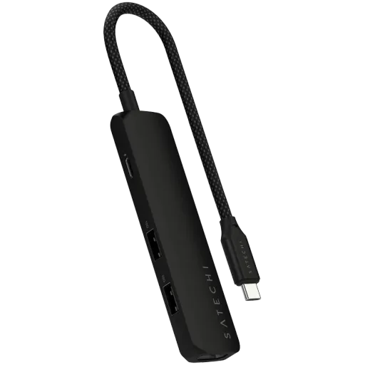 SATECHI  Slim 4 Multiport  Многопортовый адаптер  Чёрный