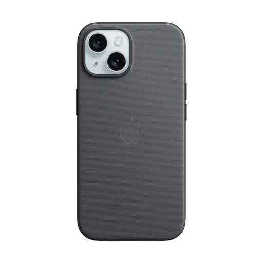 Case Apple FineWoven with MagSafe for iPhone 15, Black