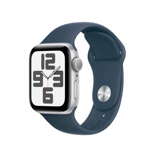 Apple Watch SE GPS Gen.2 (2023)  Storm Blue Sport Band, M/L, 40mm, Silver