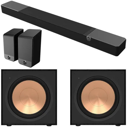 KLIPSCH үйдегі аудио жүйесі Қара