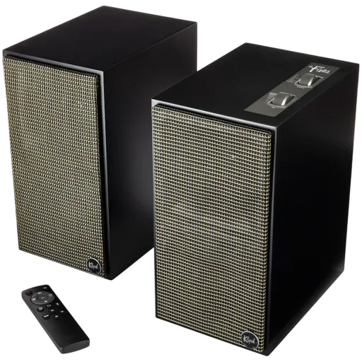 Klipsch The Fives сөрелік белсенді акустика, күңгірт қара, жұп