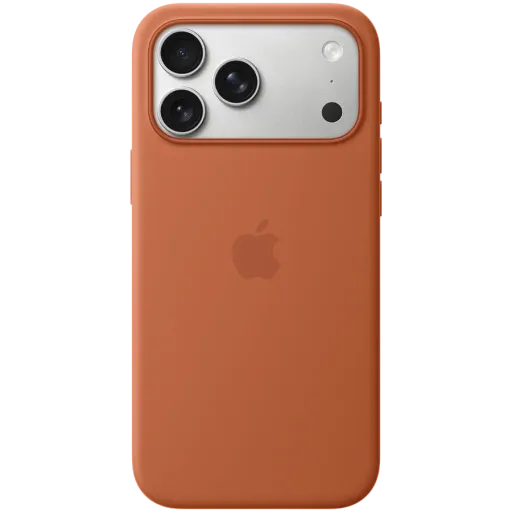 Husă Apple din silicon cu MagSafe pentru iPhone 17 Pro Max, Terra Cotta