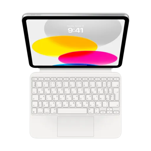 Apple Чехол с клавиатурой Magic Keyboard Folio  Белый для iPad (10-го поколения)