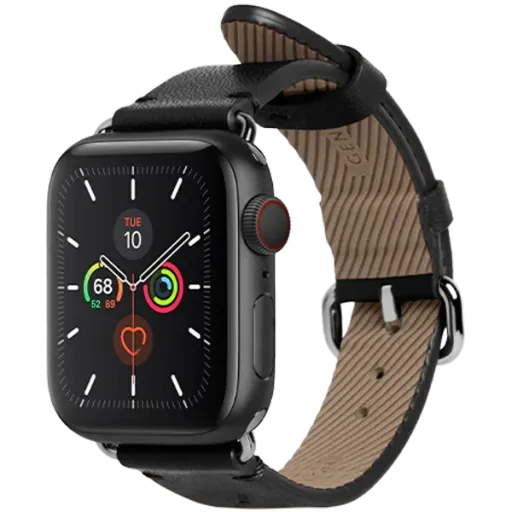 Ремешок кожаный NATIVE UNION Classic для Apple Watch 38/40/41, Чёрный