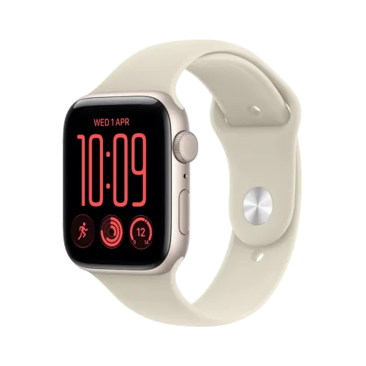 Apple Watch SE GPS Gen.3,  Sand Sport Band, M/L, 44mm, Starlight