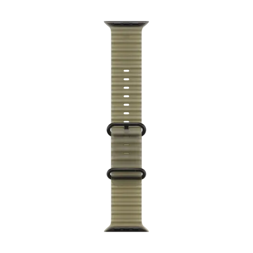 Apple 49mm Ocean Band - Black Titanium Finish Ремінець  for Apple Watch 44/45/46/49 mm, Size Універсальний розмір, Translucent Kelp