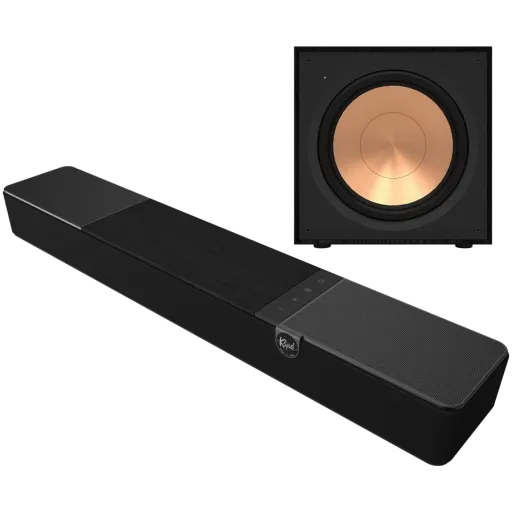 KLIPSCH үйдегі аудио жүйесі Қара