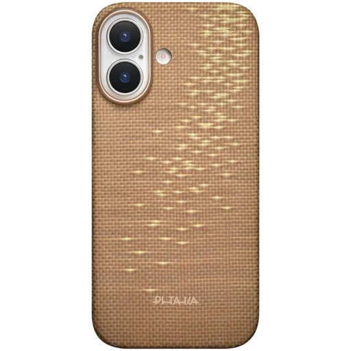 Чехол PITAKA Ultra-Slim с MagSafe для iPhone 17, Golden Glint