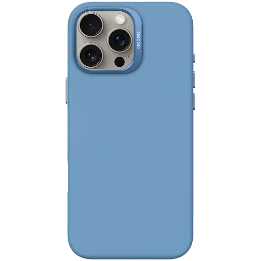 Чехол DECODED из силикона с MagSafe для iPhone 16 Pro, Air Blue