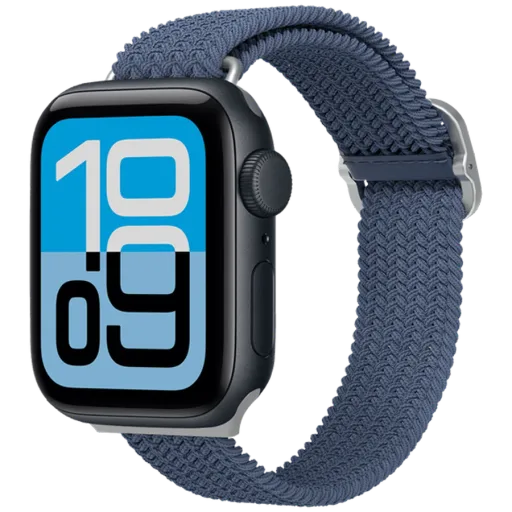 RHINOSHIELD Braided Strap Бауды ұзарту үшін Apple Watch 38/40/41 mm, Қара көк