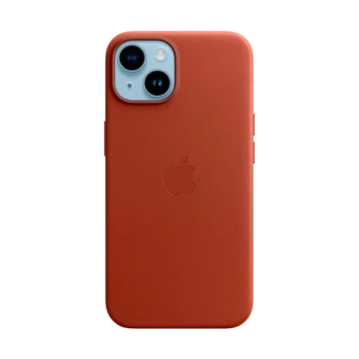 Apple Чехол Leather Case с MagSafe Umber для iPhone 14