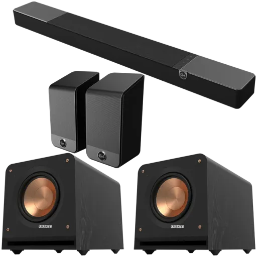 KLIPSCH үйдегі аудио жүйесі Қара