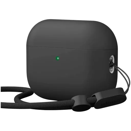 ELAGO Чехол Liquid Hybrid Strap  Чёрный для AirPods Pro (Gen3)