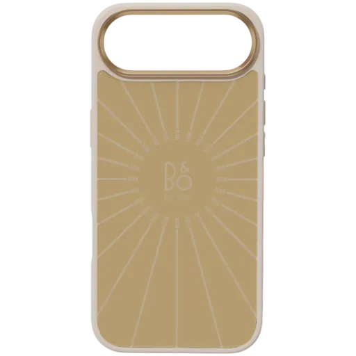 Husă Bang & Olufsen versiunea de sticlă cu MagSafe pentru iPhone Air, Gold Tone