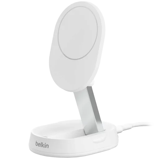BELKIN BoostCharge Pro Convertible Wireless Charger to USB Type C (1.5m), 20 W, White