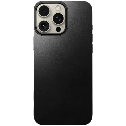 Чехол NOMAD Magnetic Leather с MagSafe Чёрный для iPhone 16 Pro Max