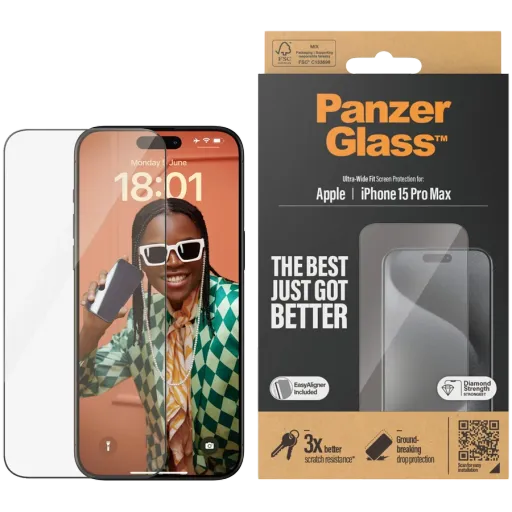 Захисне скло PanzerGlass для iPhone 15 Pro Max