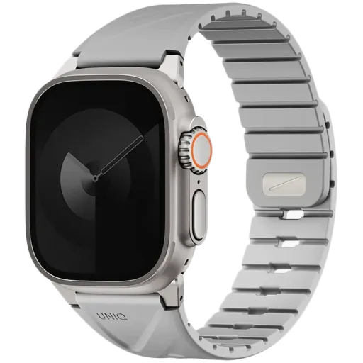 Band UNIQ Fluo for Apple Watch, 49/46/45/44/42/41/40 mm, Mist Grey