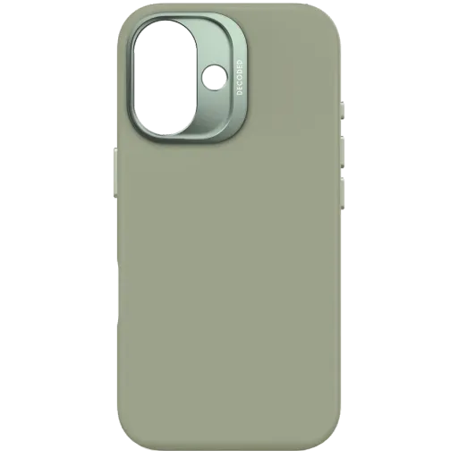 Husă DECODED din silicon pentru iPhone 16, Jade Green