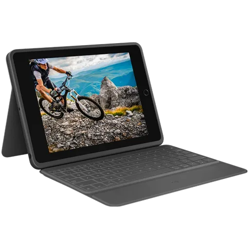 LOGITECH Пернетақта корпусы Rugged Folio  Графит for iPad (7-ші ұрпақ)