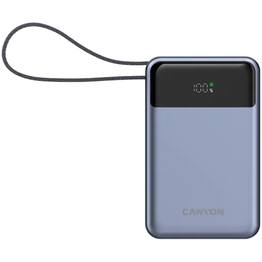 Портативное зарядное устройство CANYON OnPower 600, 20000 мА·ч, Тёмно-серый