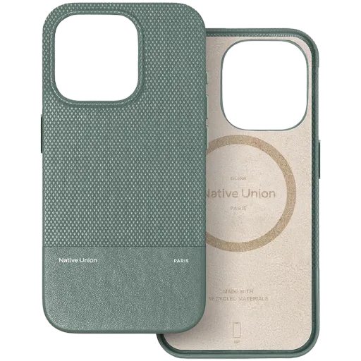 Чехол NATIVE UNION (RE)CLASSIC с MagSafe для iPhone 16 Pro, Slate Green