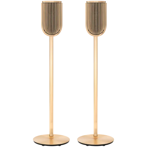 Beolab 8 AV System Gold Tone/Light Oak Floor Stand