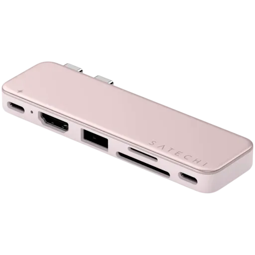 Адаптер Satechi Snap USB‑C 6-в-1, Румянец