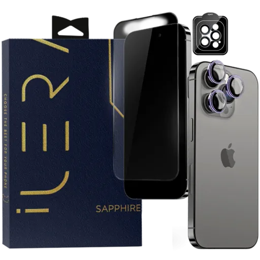 Safety glass ILera Sapphire Ultra + Glass for iPhone 15 Pro