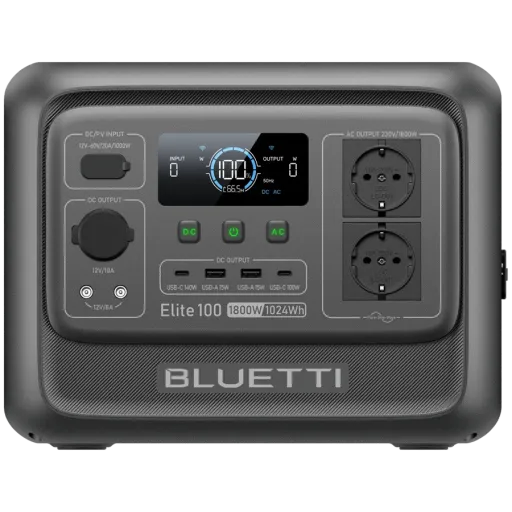 Зарядная станция Bluetti Elite 100 V2, 1800 Вт, 1024 Вт*ч