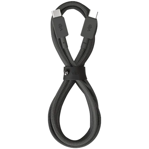 VLP USB-C кабелі, Қара, 1.2м