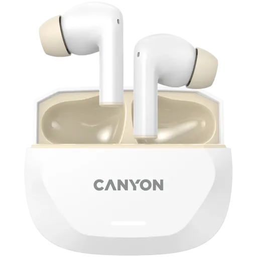 CANYON TWS-7 Беспроводные наушники, White/Beige