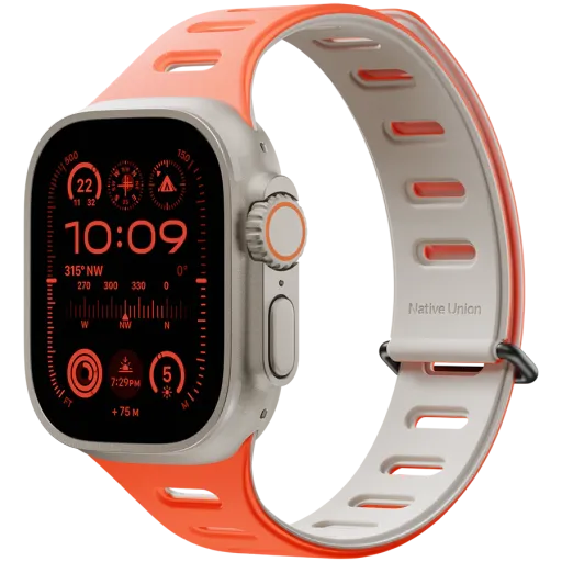 Kəmər NATIVE UNION Active for Apple Watch üçün, 38/40/41 mm, Oxyfire/Sandstone