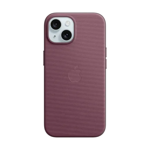 Case Apple FineWoven with MagSafe for iPhone 15, Mulberry