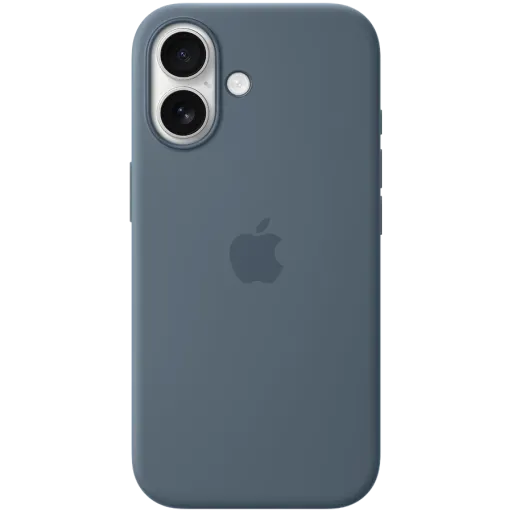 Silikon qoruyucu örtük Apple MagSafe ilə iPhone 17 üçün, Anchor Blue