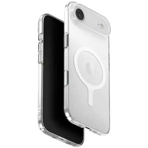 Чехол UNIQ AirSuit с MagSafe для iPhone Air, Glossy Clear/White