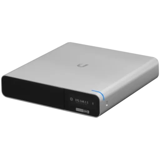 Consolă UniFi UBIQUITI CloudKey+ Compact (Bluetooth, GLAN), Silver