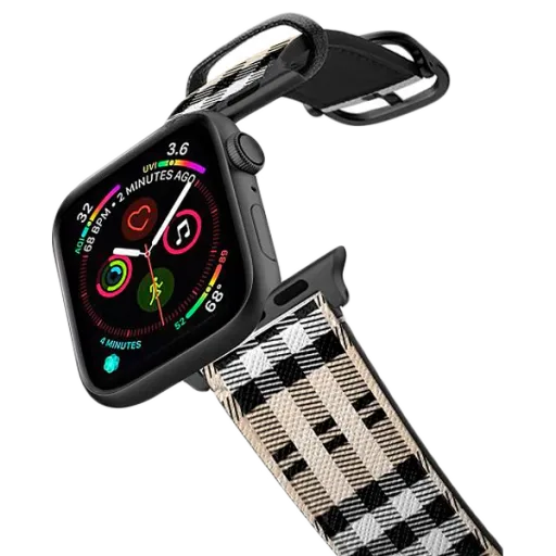 CASETIFY BAND Band for Apple Watch 42/44/45/49 mm, Plaid/Starlight