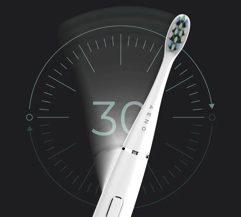 15/30 sekundowe przypomnienie o zmianie strefy szczotkowania